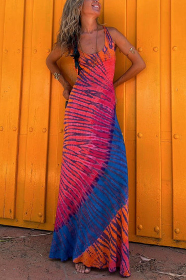 Women Tie and Dye A-Line Holi Dress