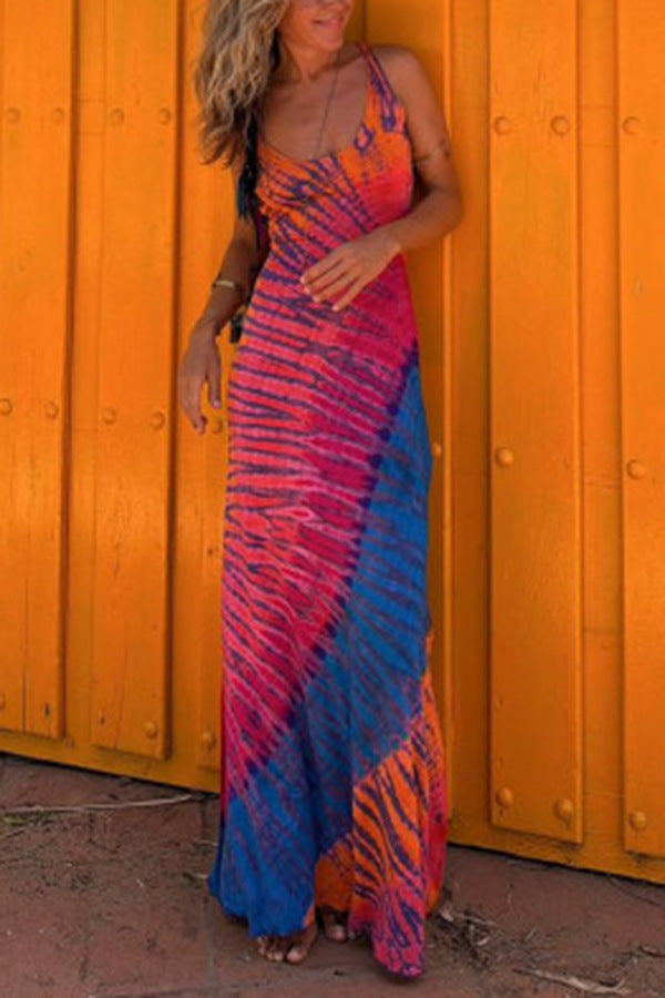 Women Tie and Dye A-Line Holi Dress