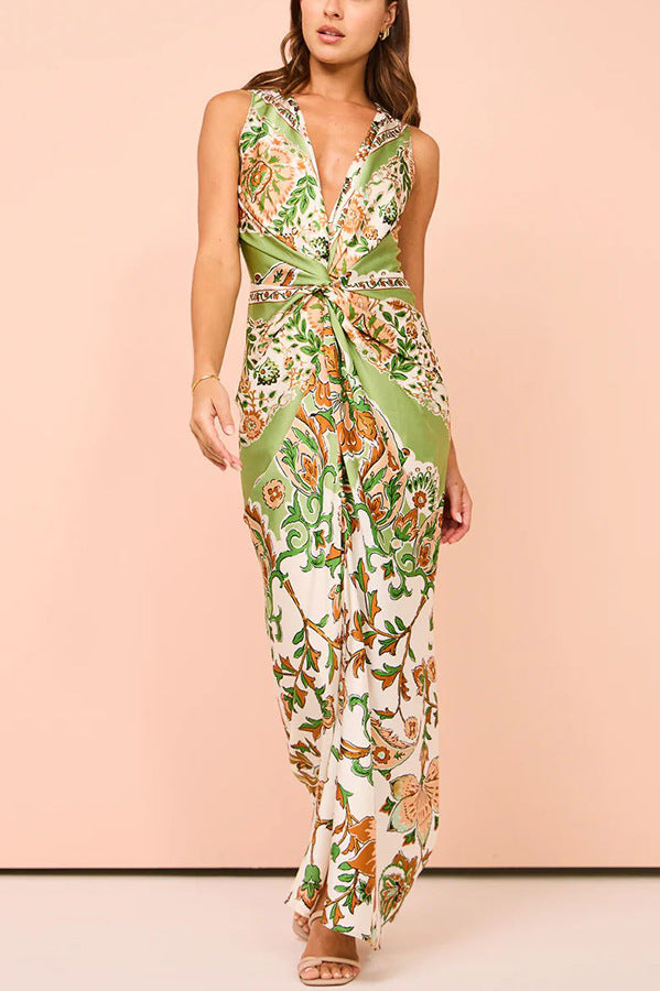 Women Floral Printed Maxi Dress