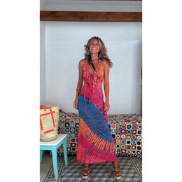 StyleCast x Tie Dye Bodycon Maxi Dress