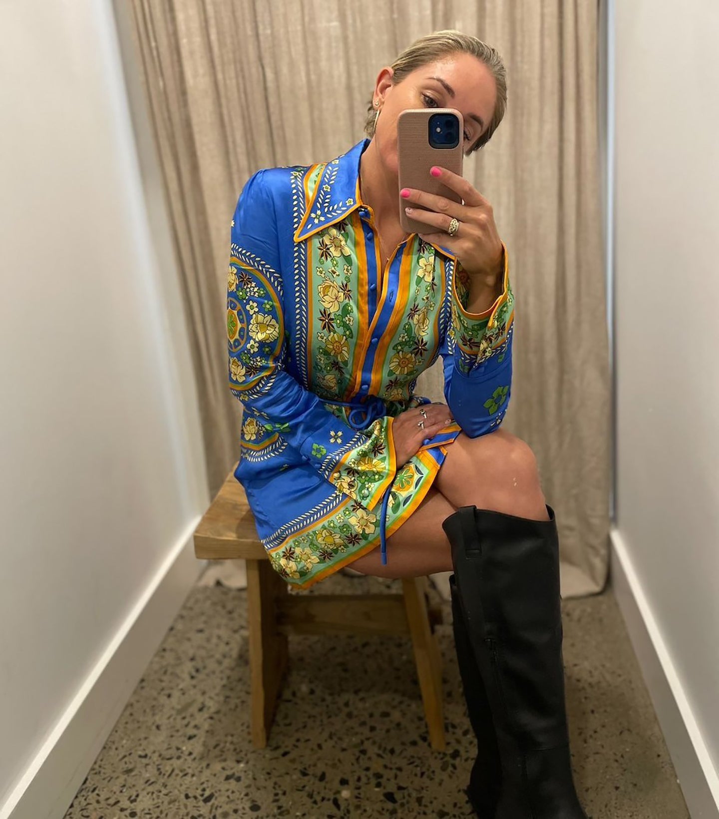 Women Ethnic Motifs Printed A-Line Dress