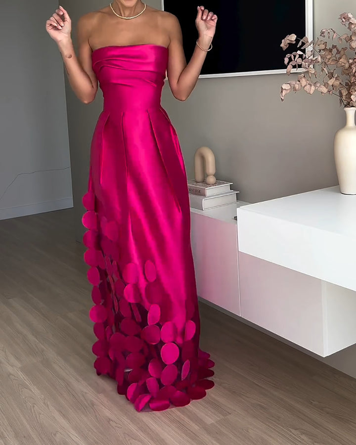 Strapless Bandeau Maxi Dress