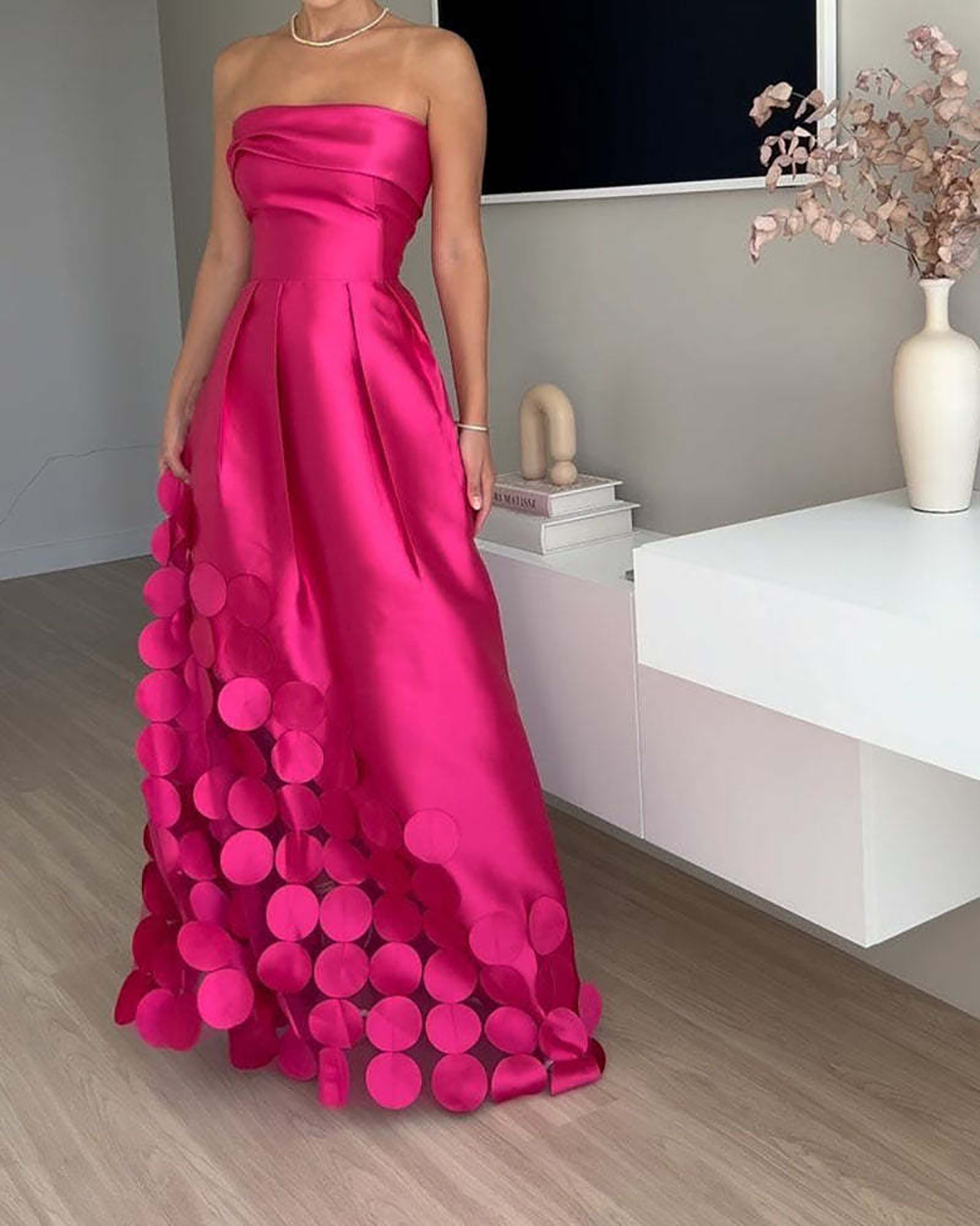 Strapless Bandeau Maxi Dress