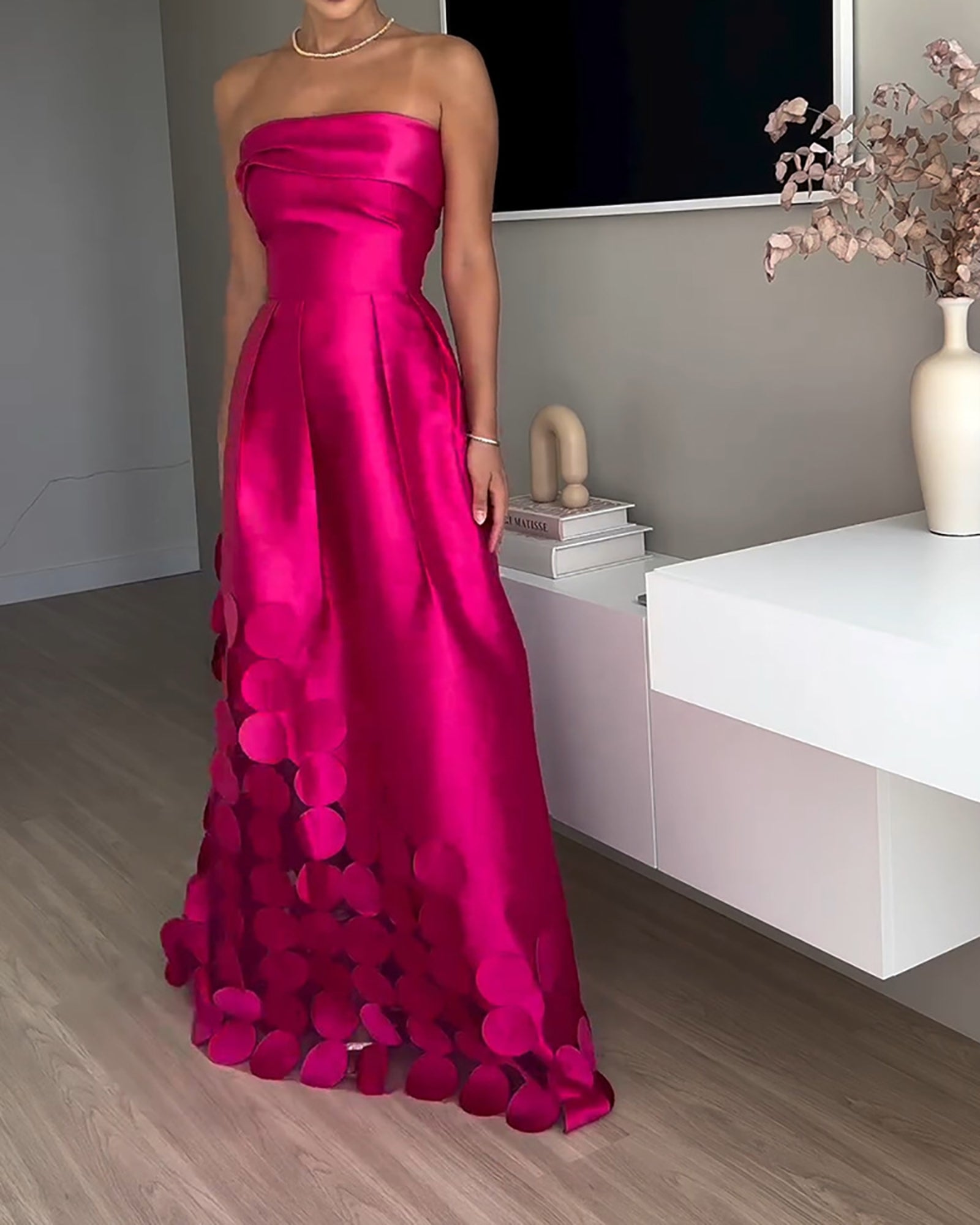 Strapless Bandeau Maxi Dress