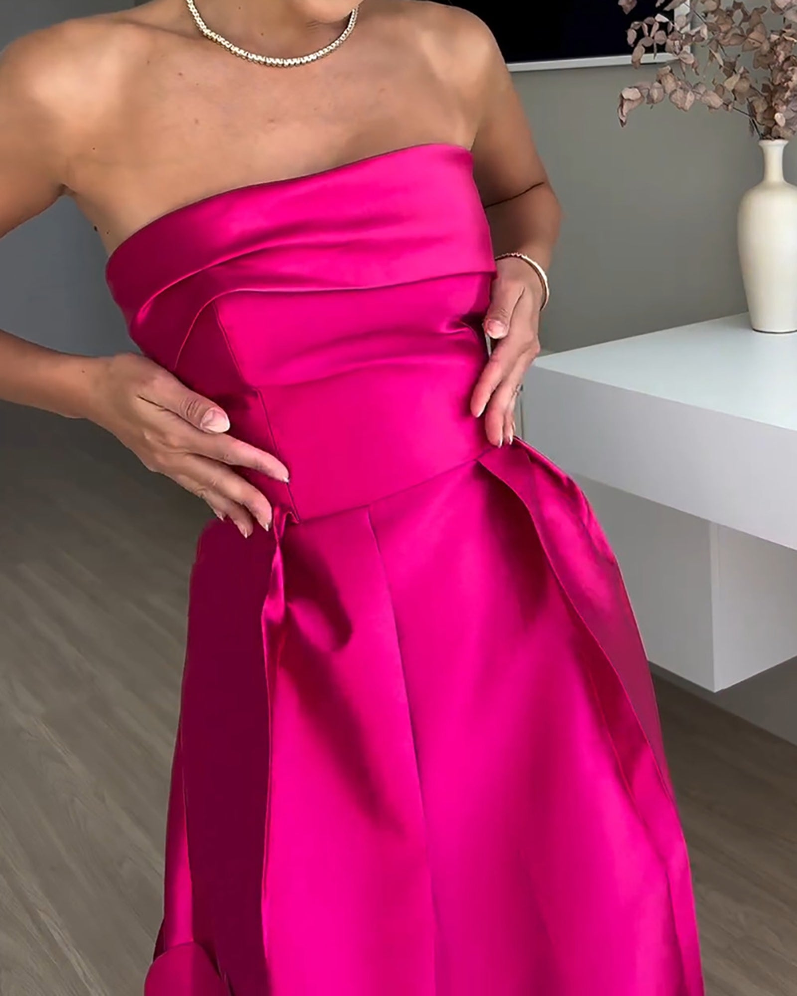 Strapless Bandeau Maxi Dress