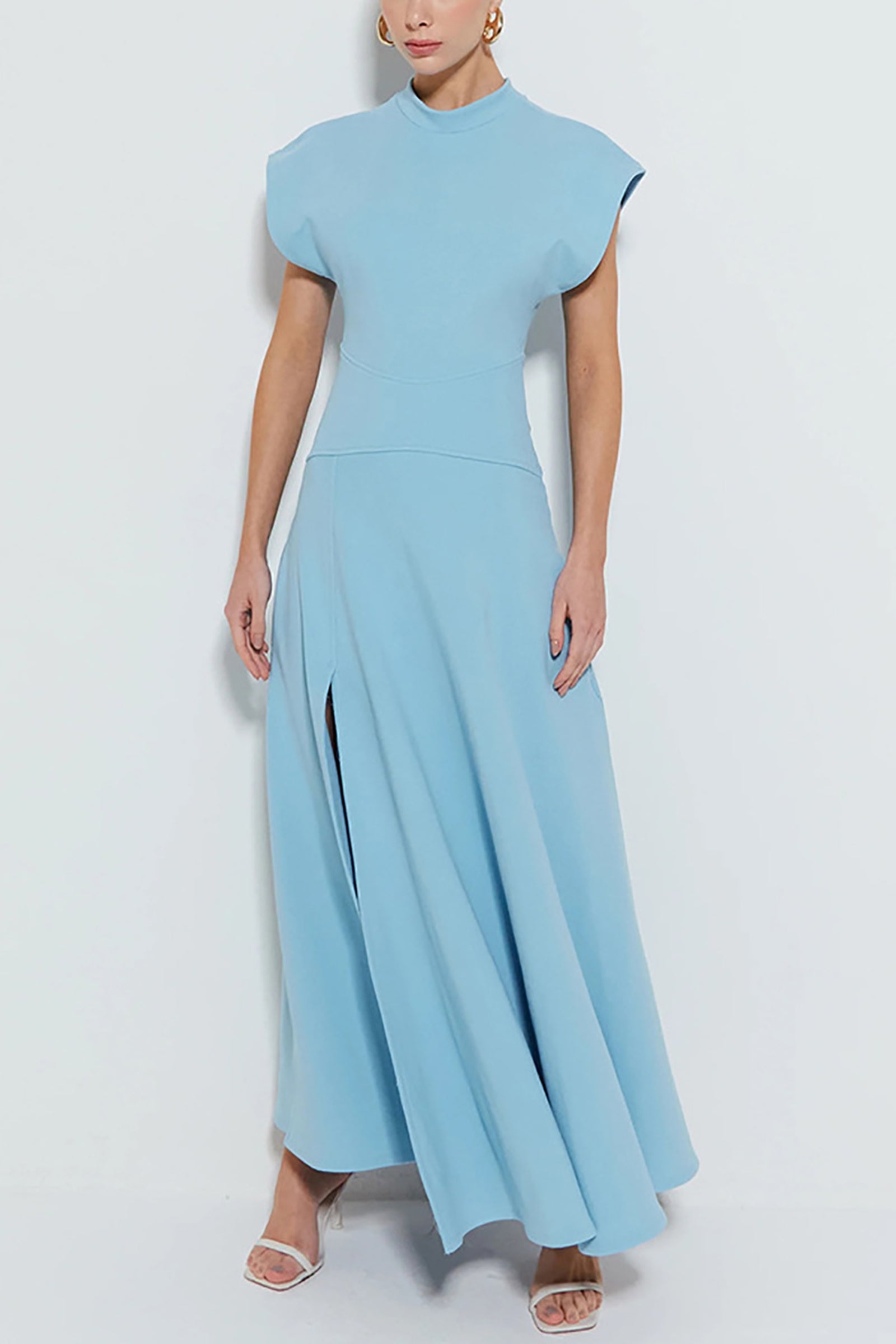 Women Front Slit Maxi Dress