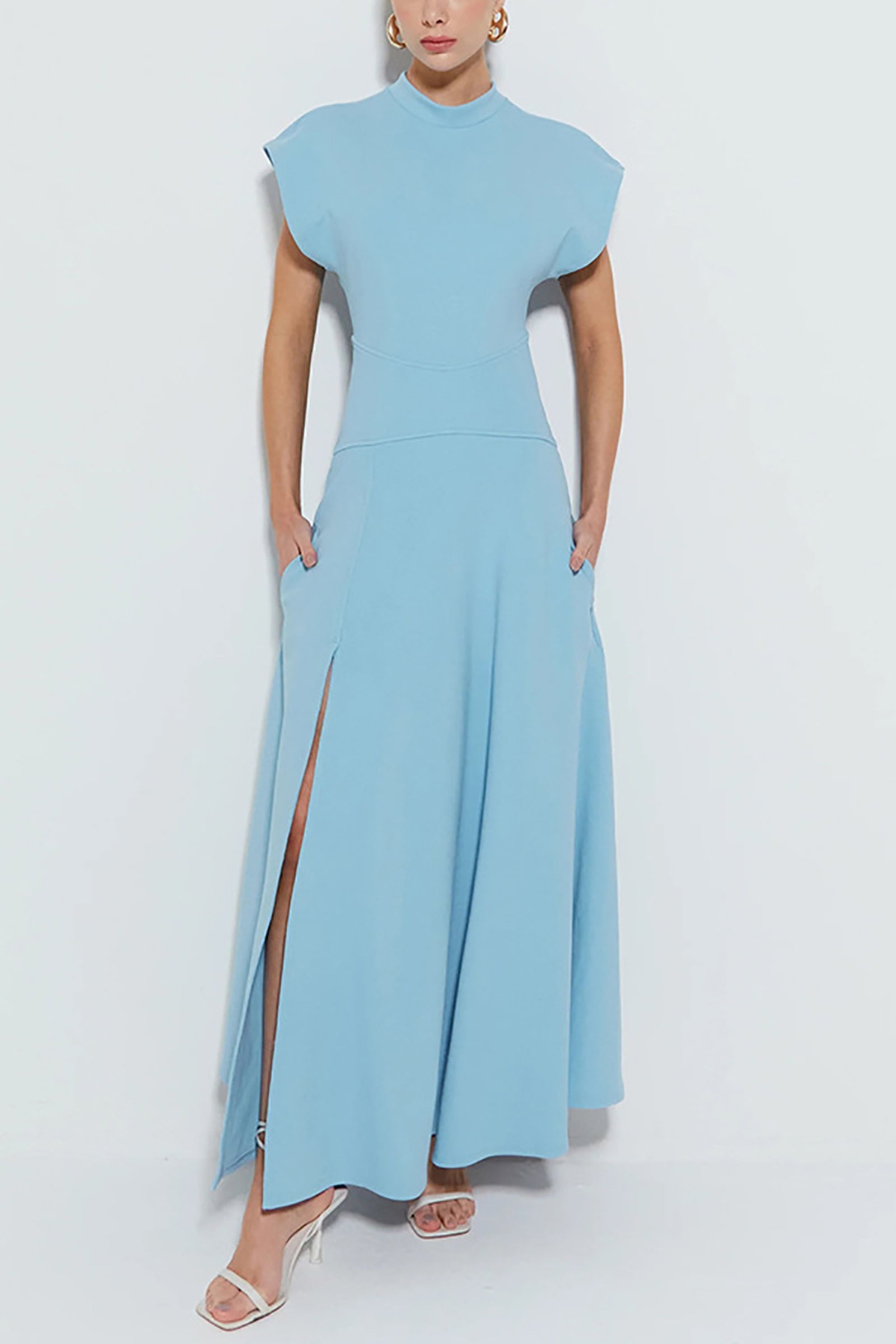 Women Front Slit Maxi Dress