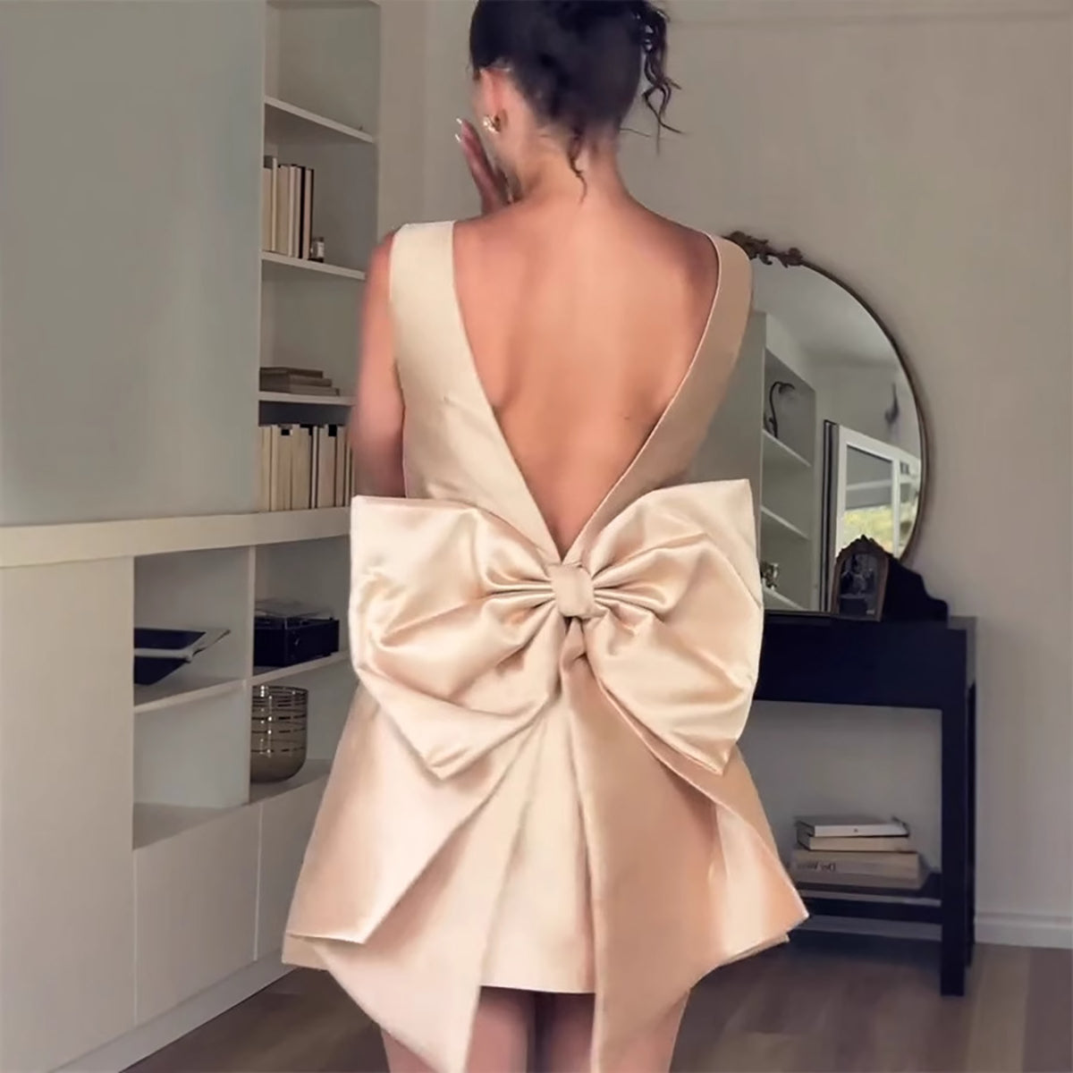Satin A-Line Dress
