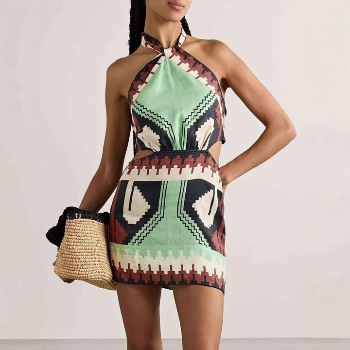 Print Fit & Flare Dress