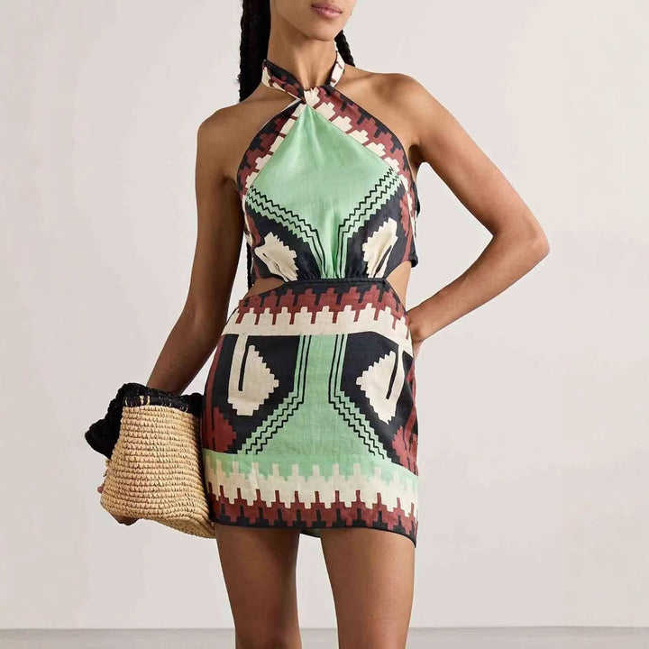 Print Fit & Flare Dress
