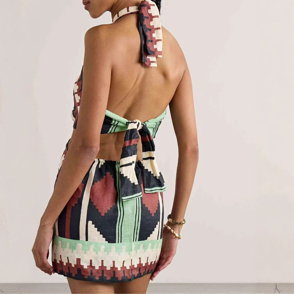 Print Fit & Flare Dress