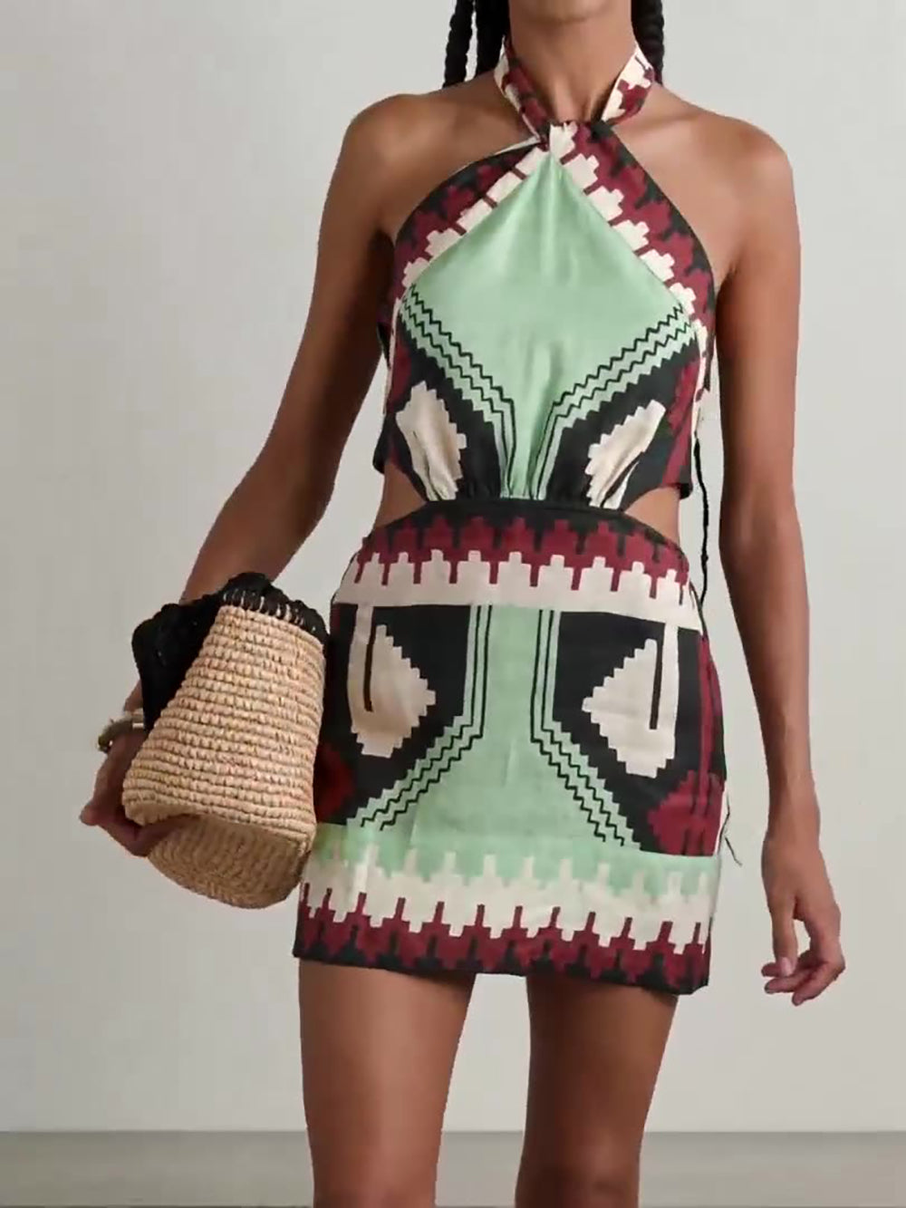 Print Fit & Flare Dress