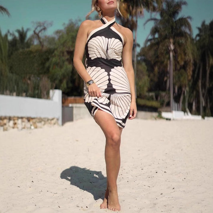 Print Fit & Flare Dress