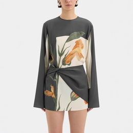 Floral Printed Sheath Mini Dress