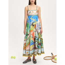 Women Graphic Print Maxi Dress