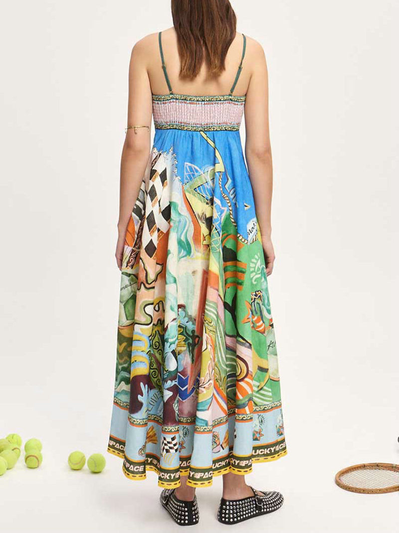 Women Graphic Print Maxi Dress