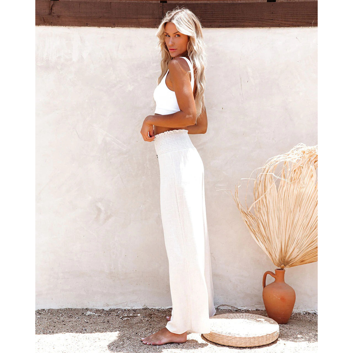 Women Flared Easy Wash Trousers