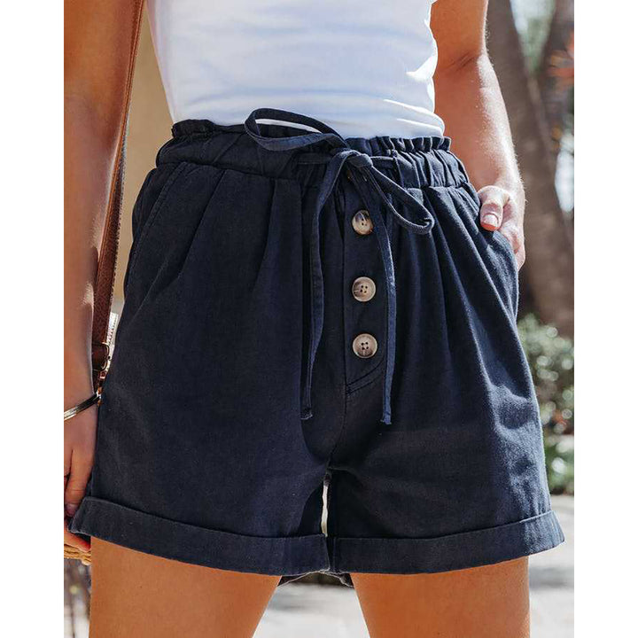 Women Mid-Rise Cargo Shorts