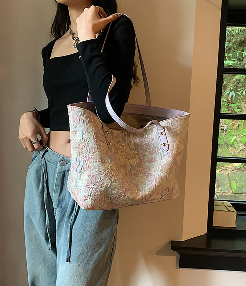 Women Floral Printed Shopper Shoulder Bag