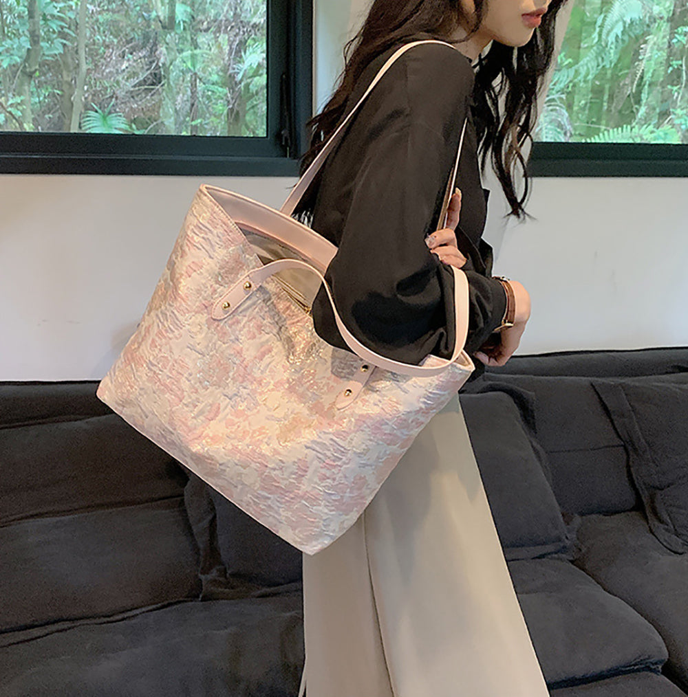 Women Floral Printed Shopper Shoulder Bag