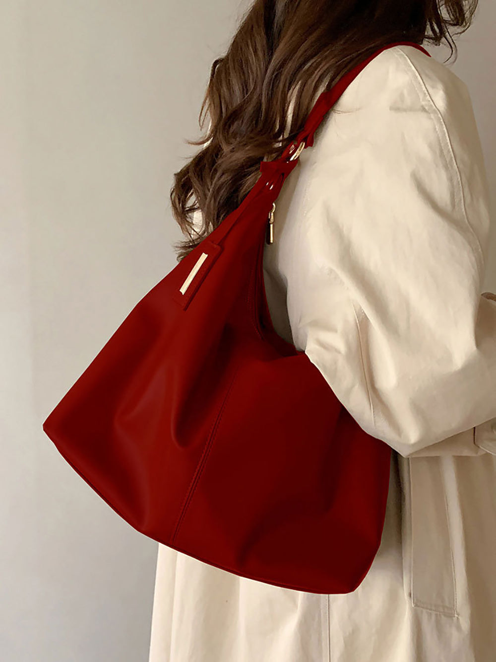 Women Solid Structured Tote Bag