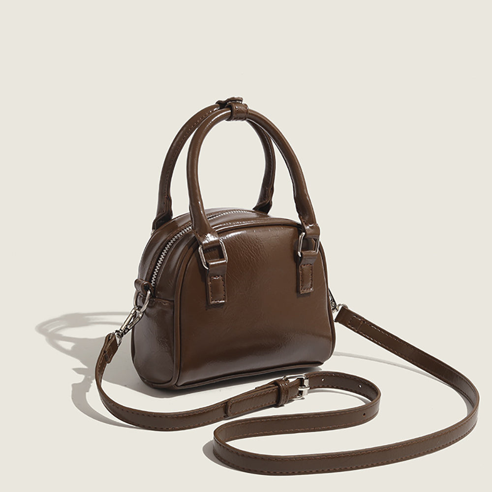 Women Solid Structured Satchel Bag