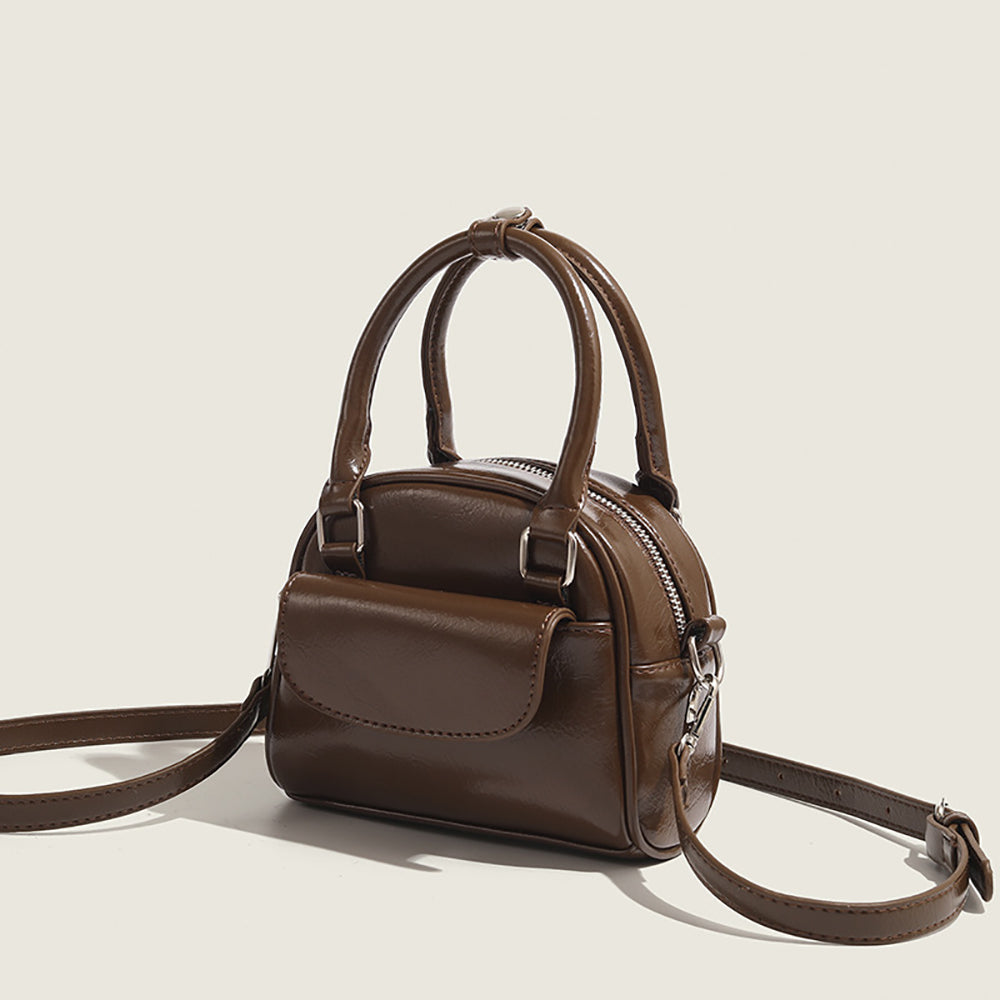 Women Solid Structured Satchel Bag