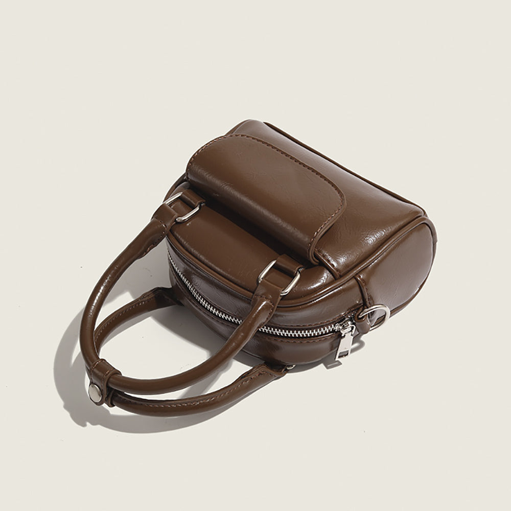 Women Solid Structured Satchel Bag