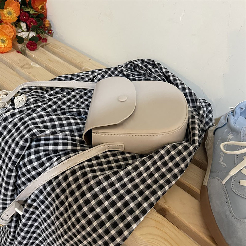 Women Solid Structured Sling Bag