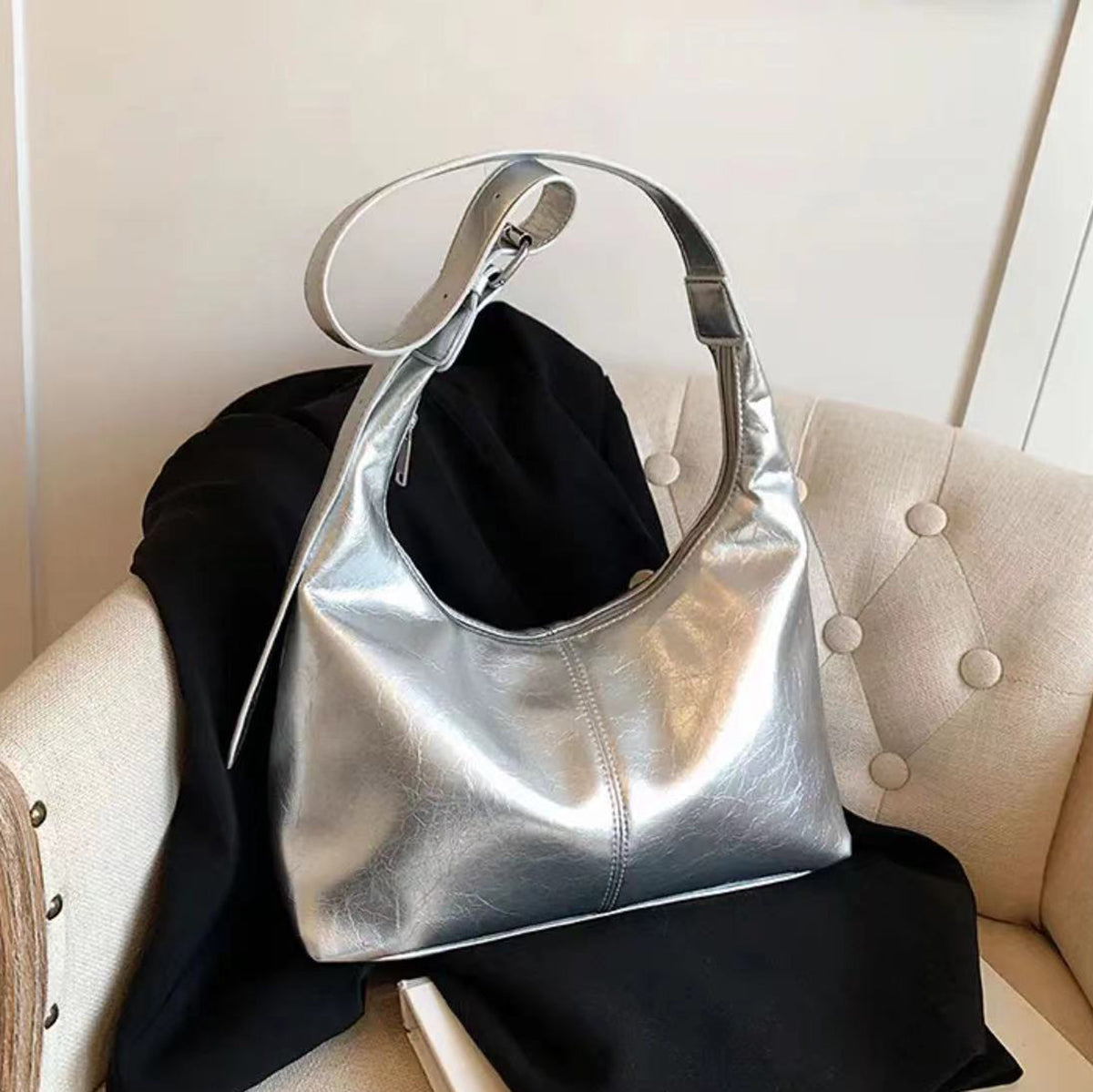 Women Textured Bowling Sling Bag