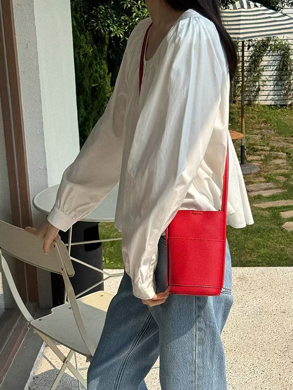 Women Textured Swagger Sling Bag