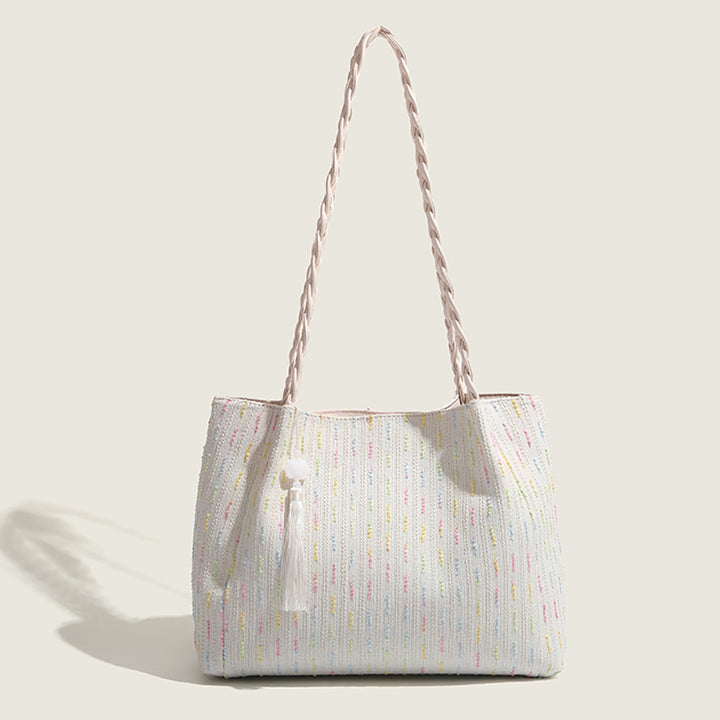 Women Striped Structured Shoulder Bag