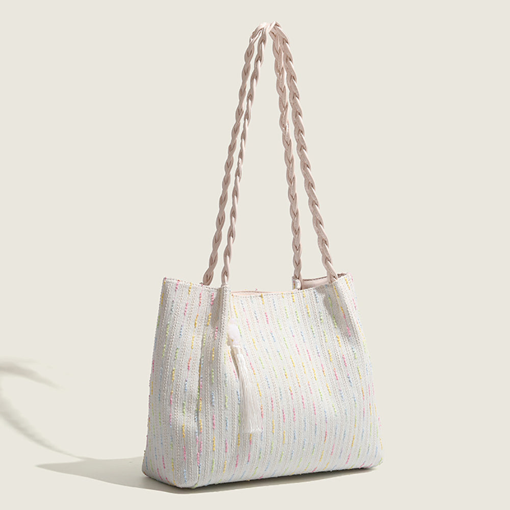 Women Striped Structured Shoulder Bag