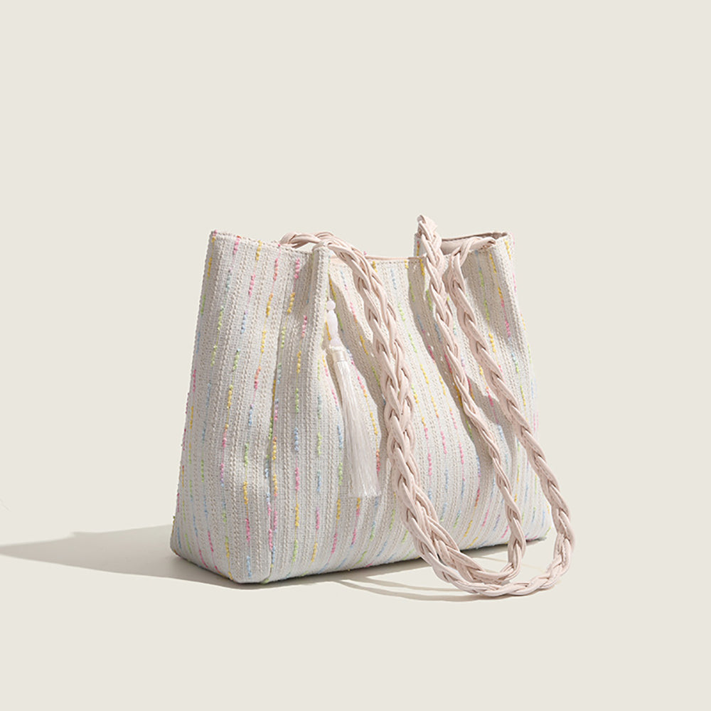 Women Striped Structured Shoulder Bag