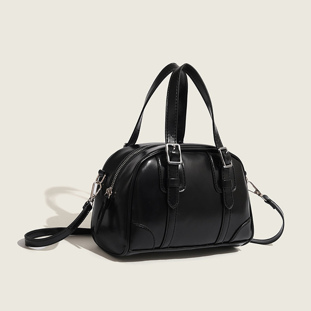 Women Solid Structured Satchel Bag