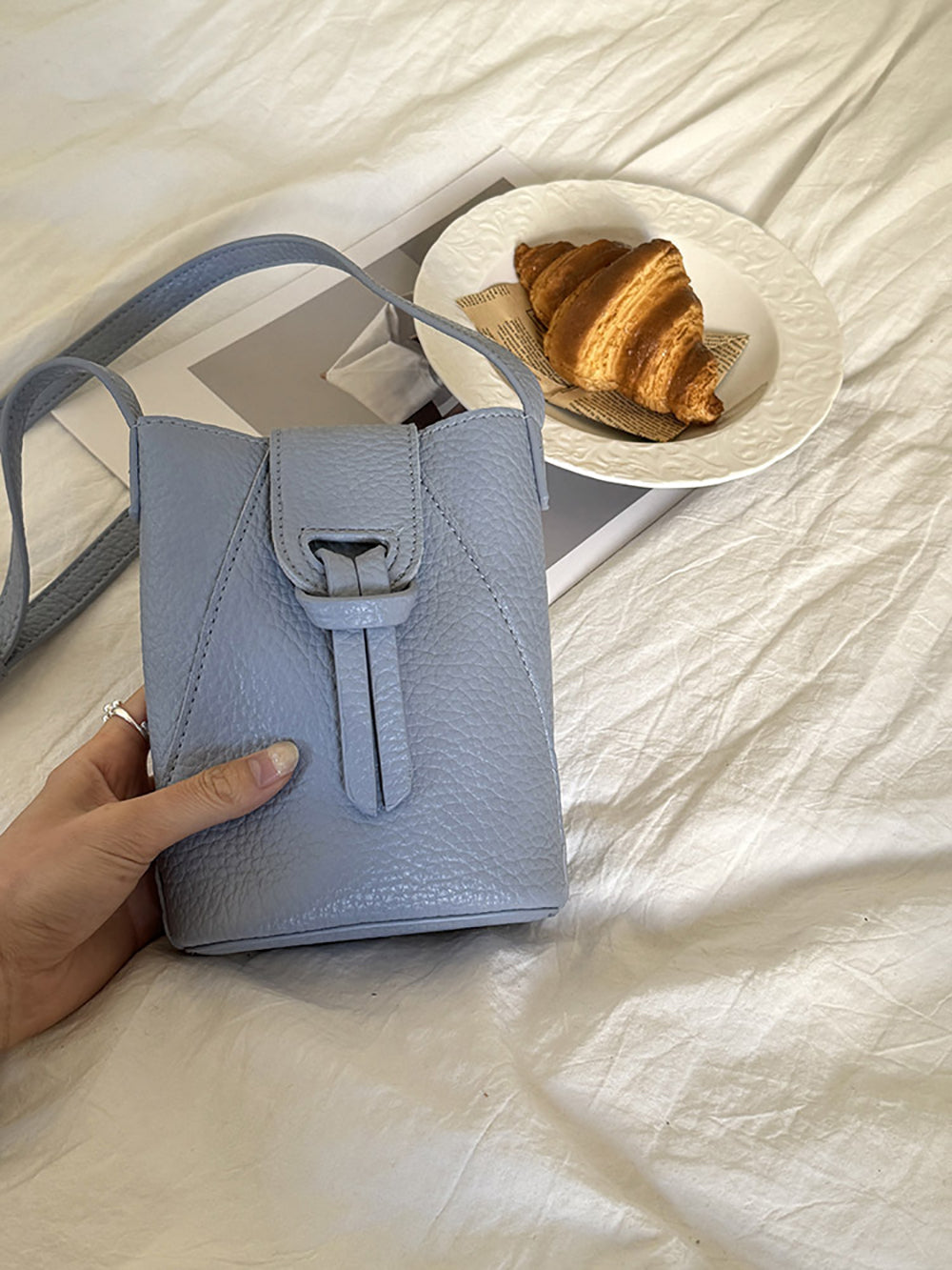 Women Textured Structured Sling Bag