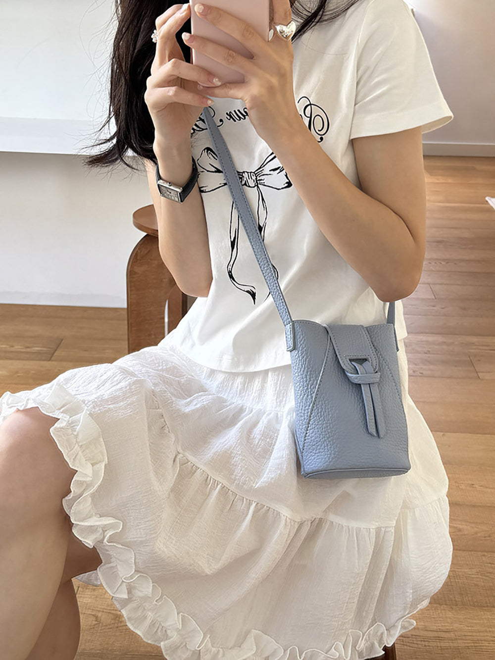 Women Textured Structured Sling Bag