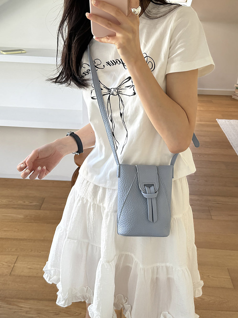 Women Textured Structured Sling Bag
