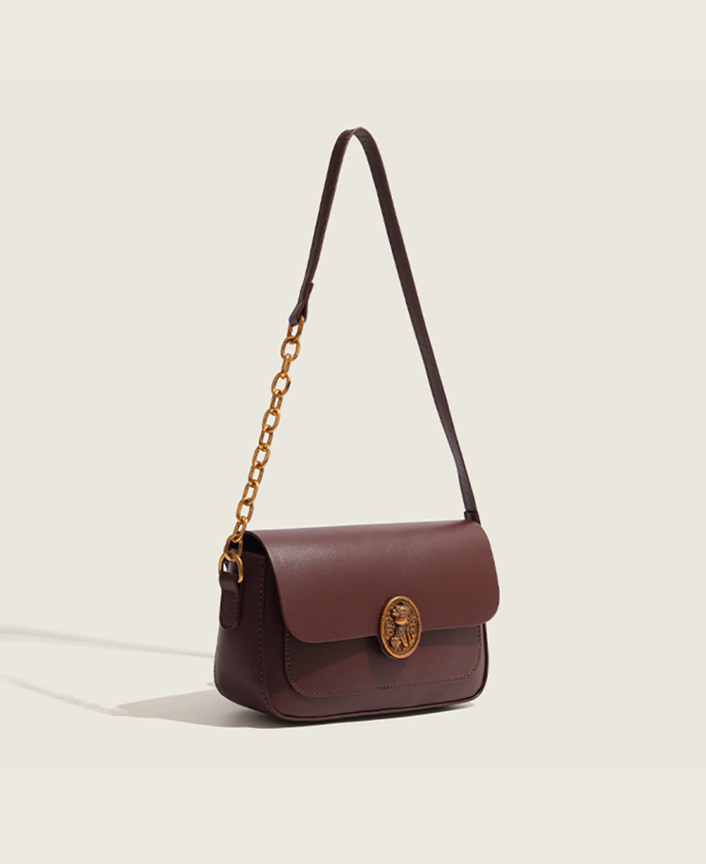 Women Solid Bowling Sling Bag