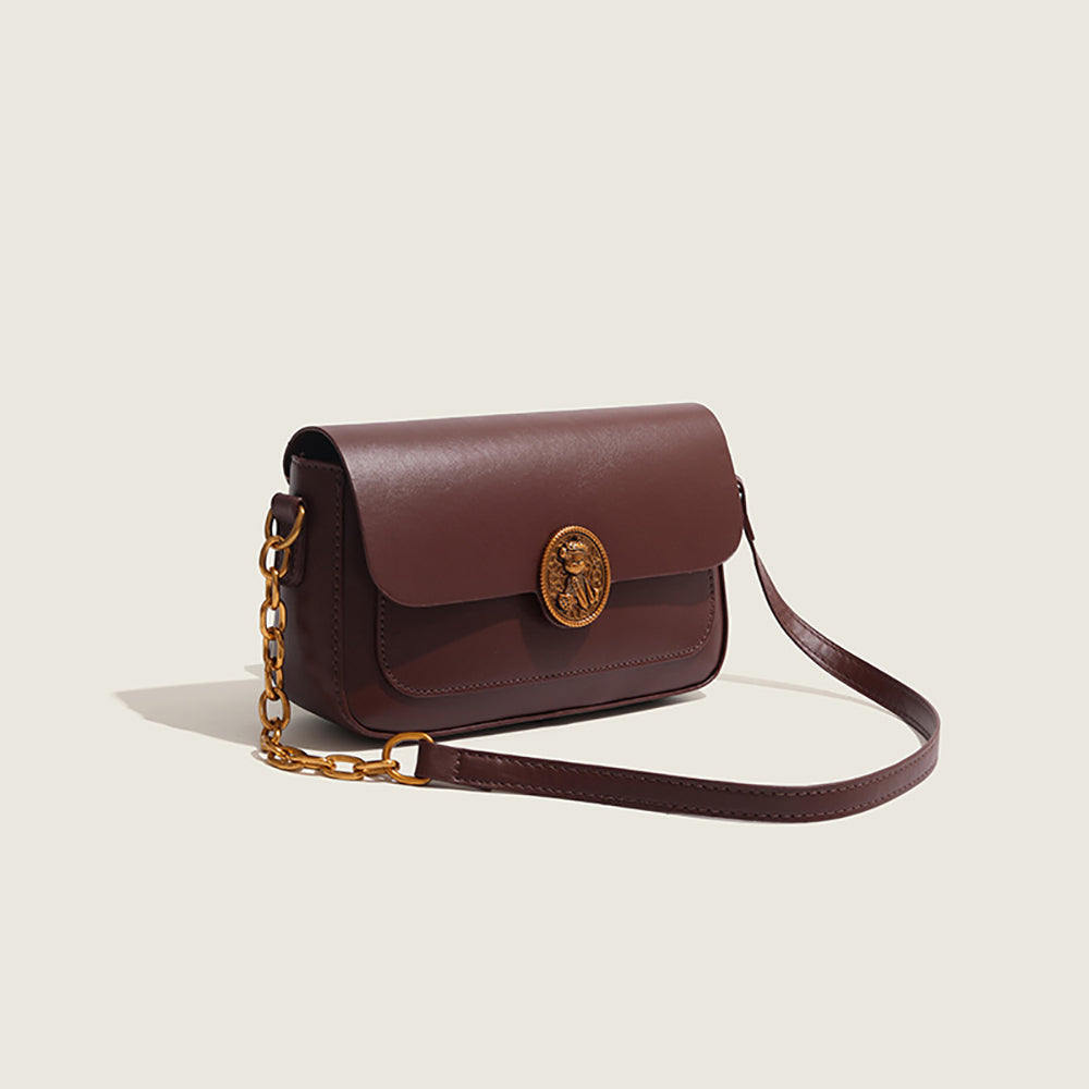 Women Solid Bowling Sling Bag