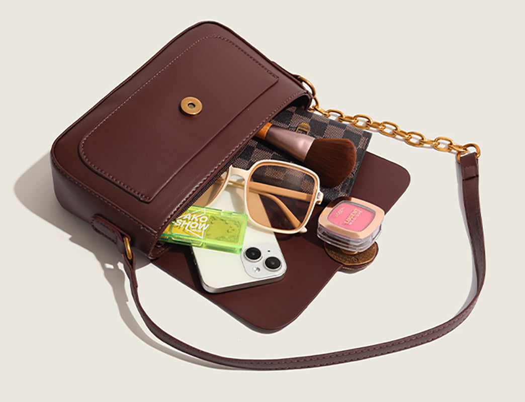 Women Solid Bowling Sling Bag