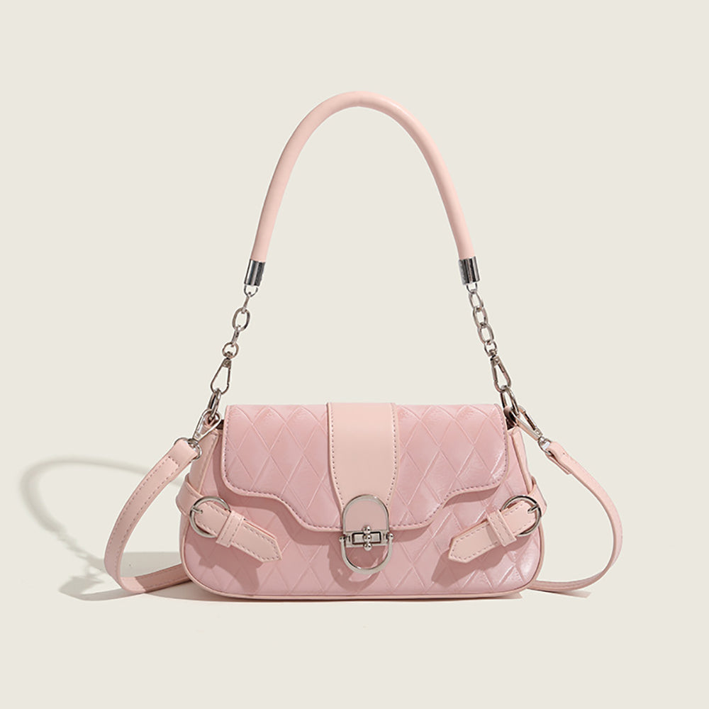 Women Textured Swagger Satchel Bag