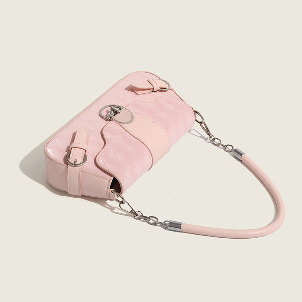 Women Textured Swagger Satchel Bag
