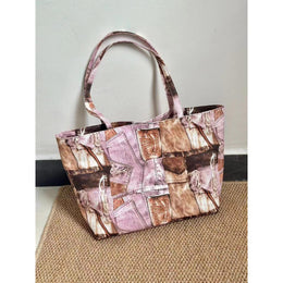 Women Abstract Printed Shopper Tote Bag