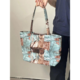 Women Abstract Printed Shopper Tote Bag