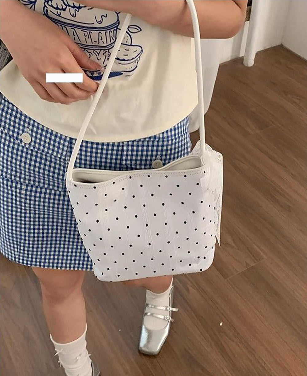 Women Geometric Printed Bucket Sling Bag