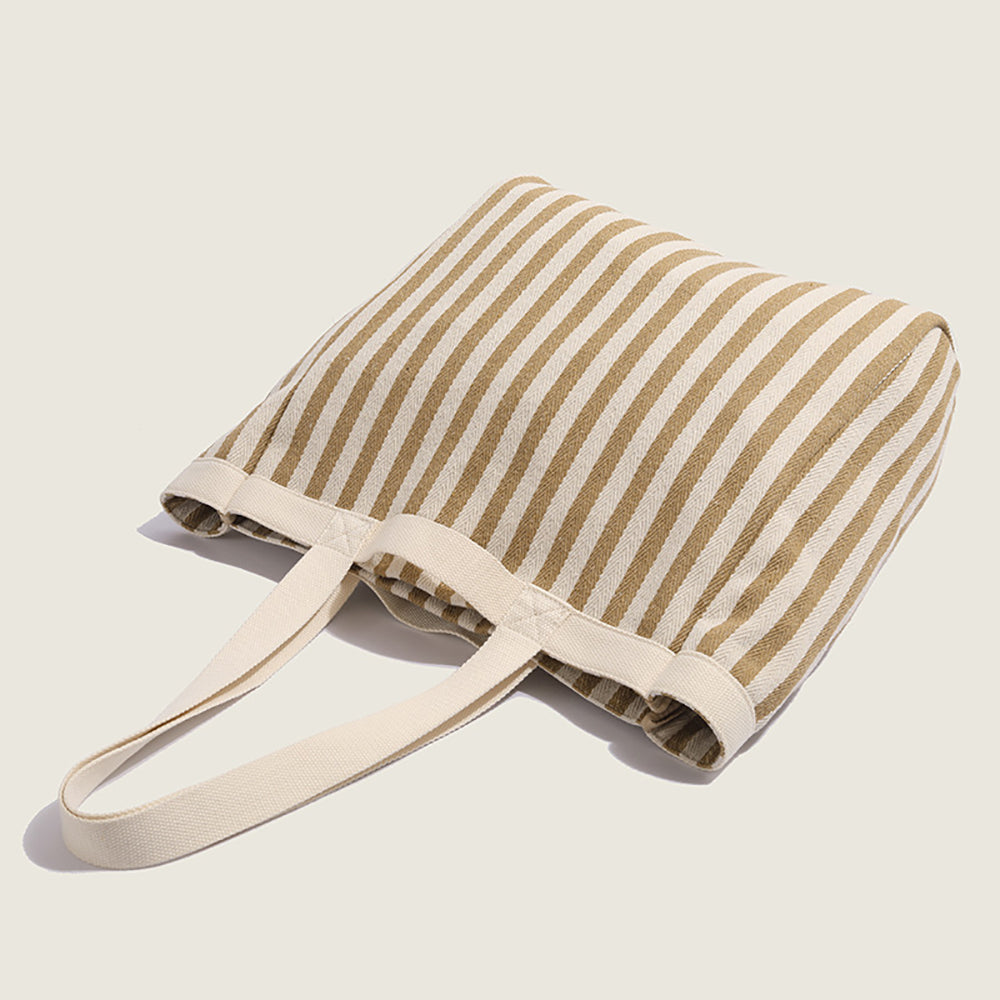 Women Striped Shopper Tote Bag