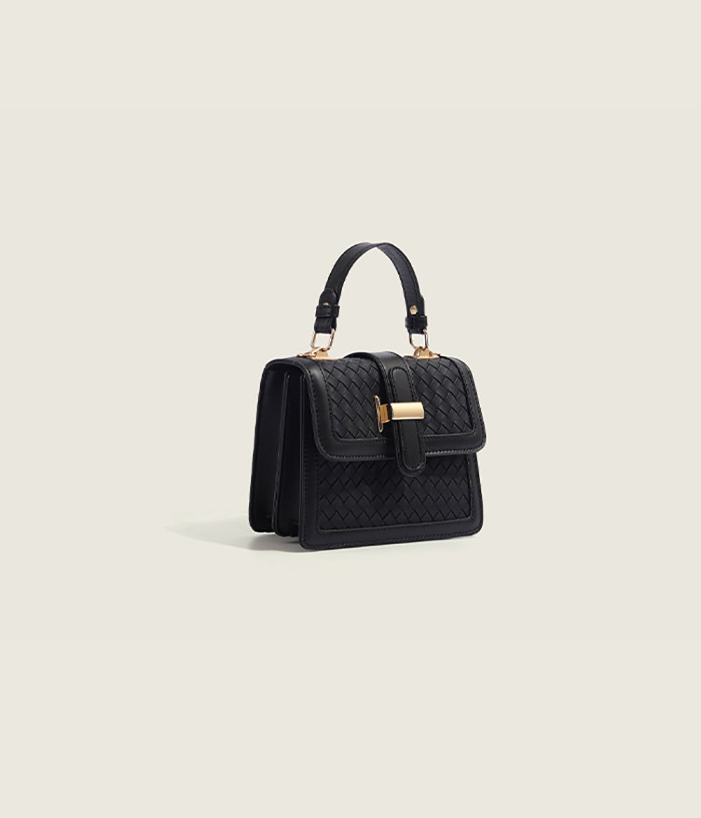Women Textured Structured Handheld Bag