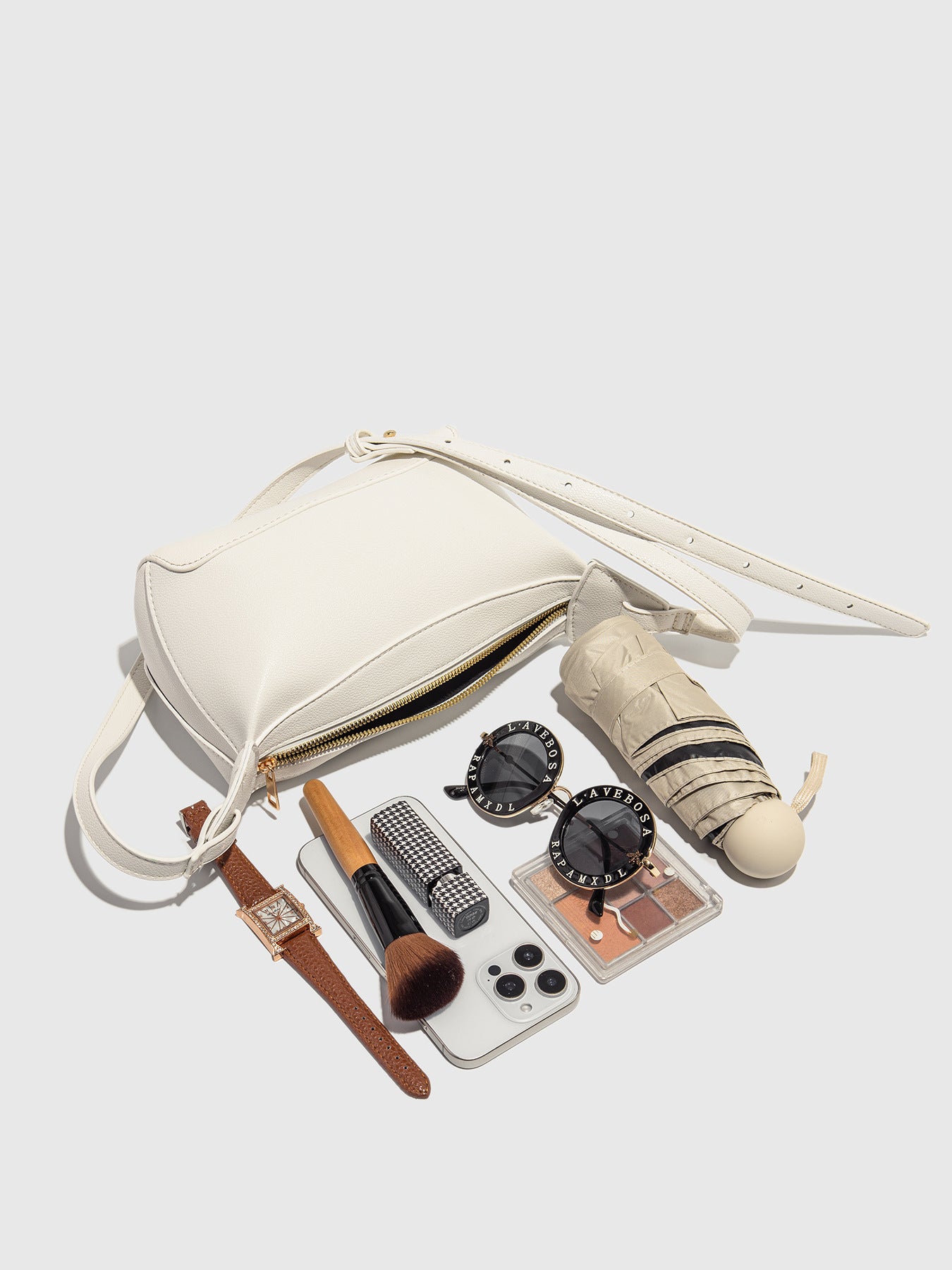 PU Structured Shoulder Bag