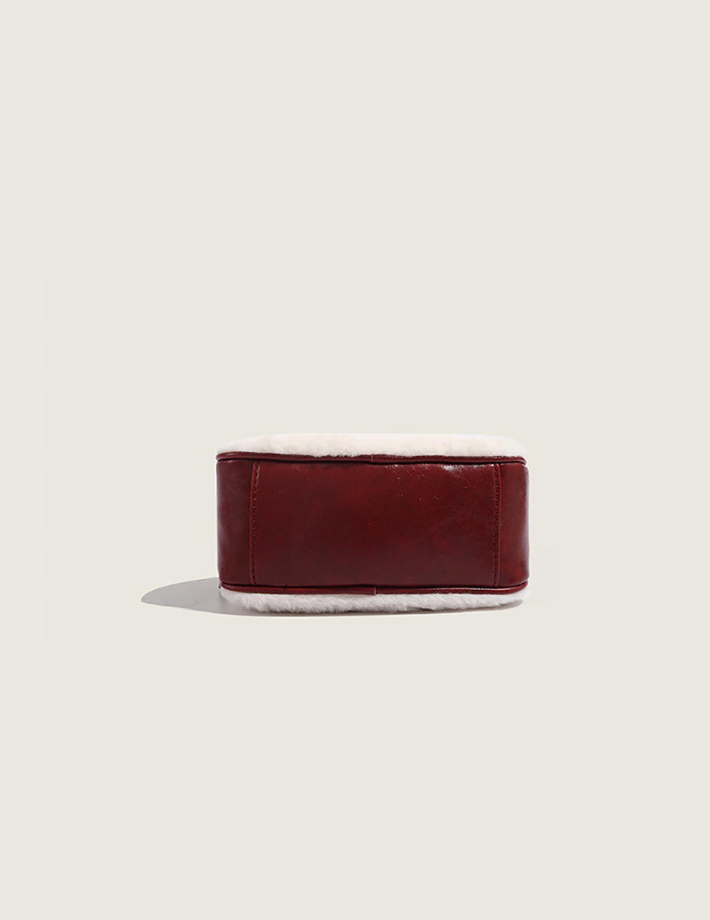 Red Solid Two Handles Sling Bag